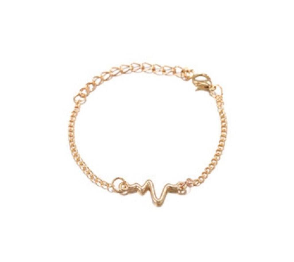 ECG Bracelets Gold Color 1Piece   