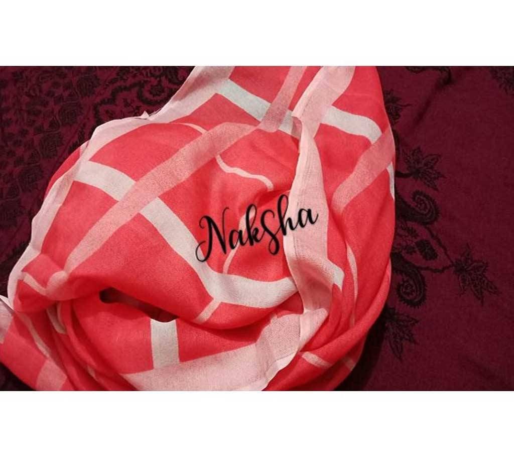 Red Cotton Hijab