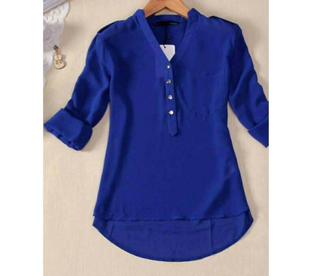 Ladies Stitched Linen Shirt
