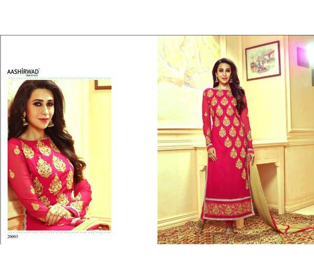Pink color Cotton Block Print Salwar Kameez