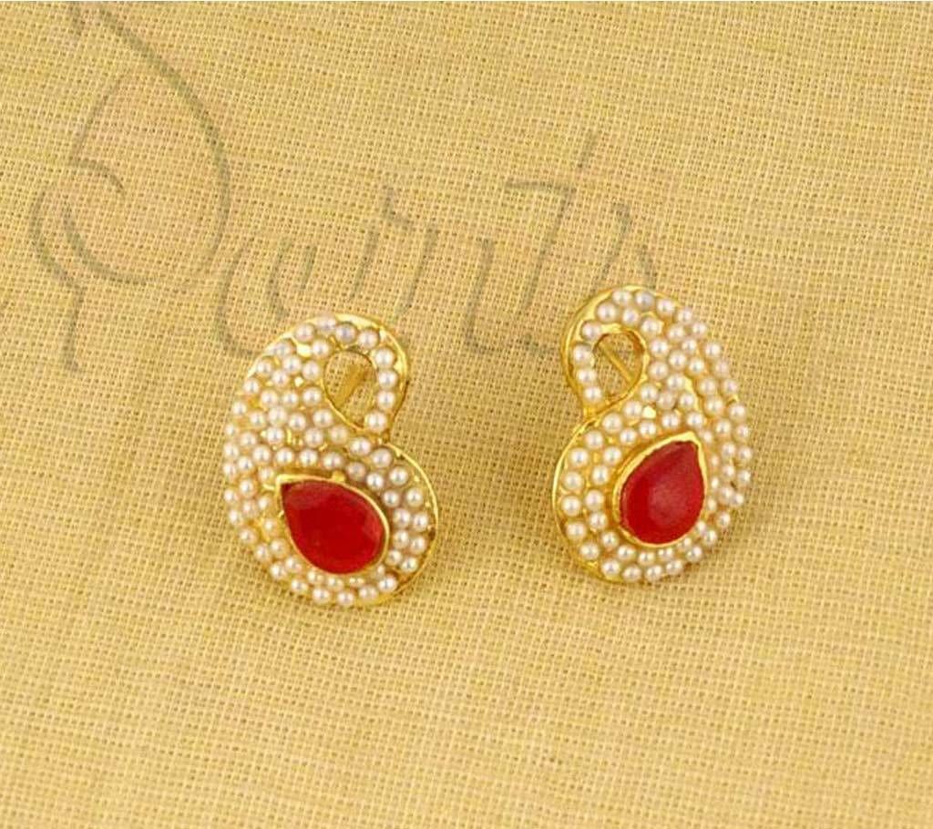 Kairi designed moti beaded stud earrings (by Pink Point - ER-205-29)