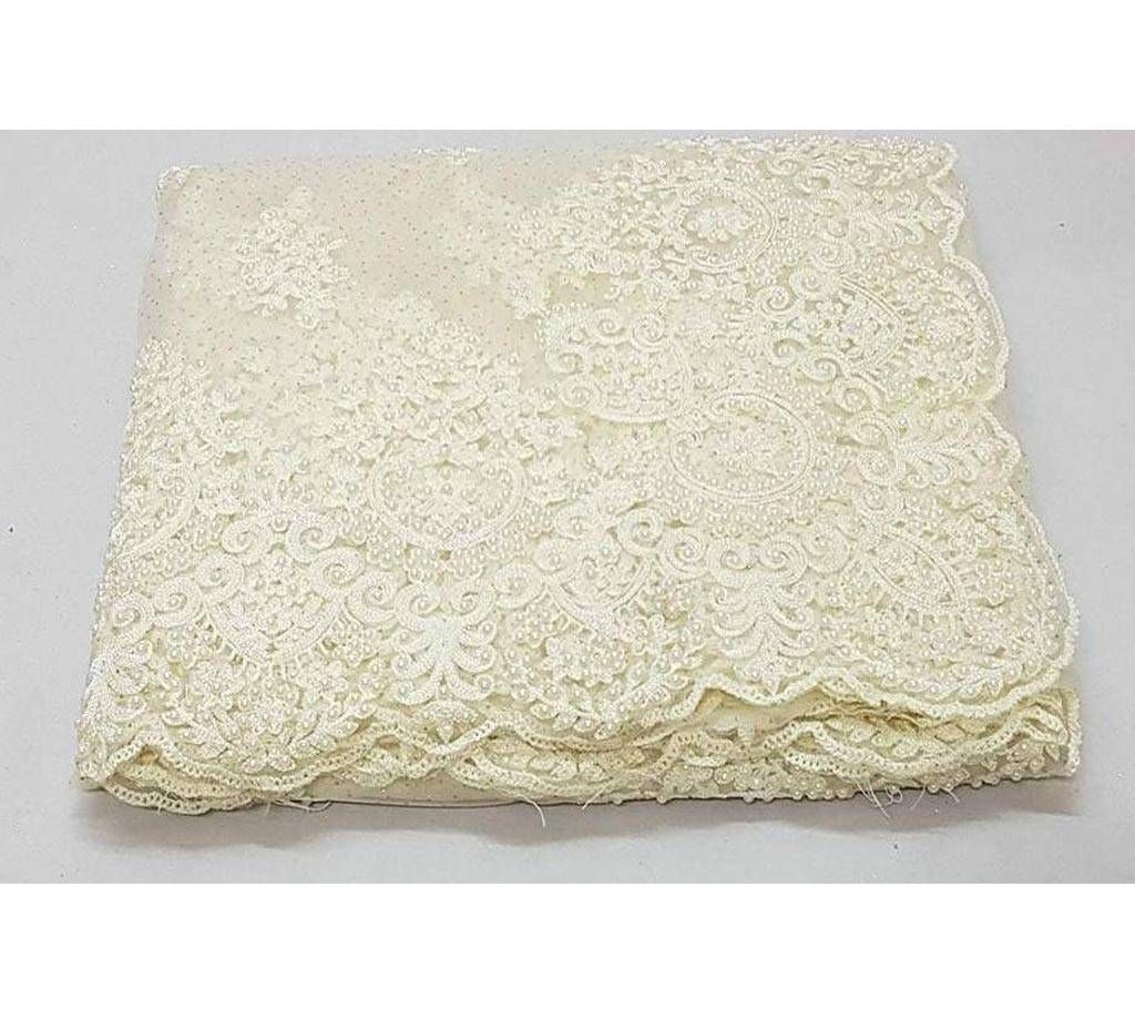 Full Georgette Net With All Over Embroidery Work Saree