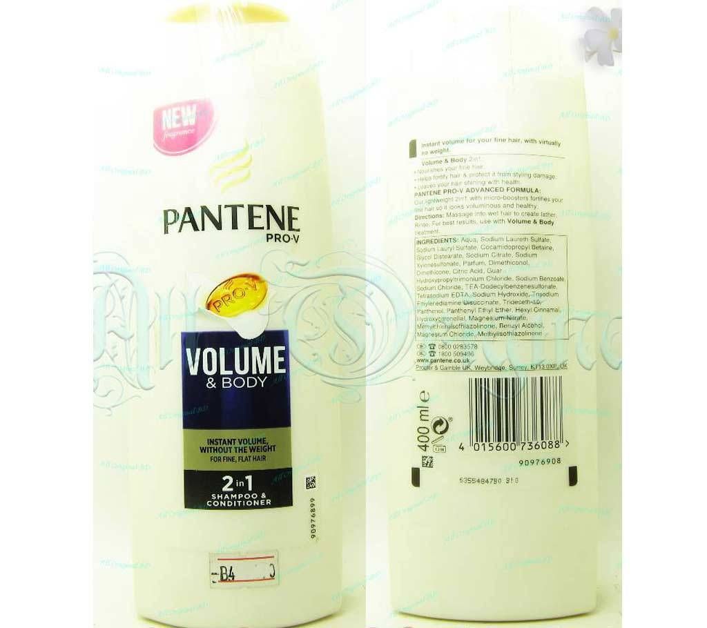 Pantene Pro-V 2in1 Shampoo Volume & Body Fine Hair 400ml (EU)