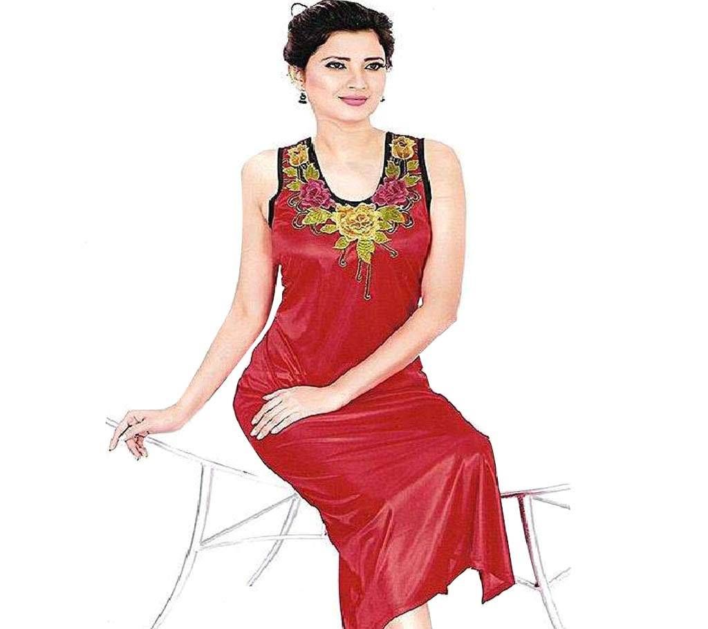 Red Silk Night Wear for Women