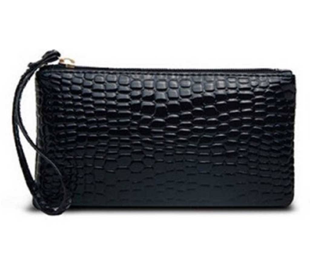 Mini Crocodile Purse Black