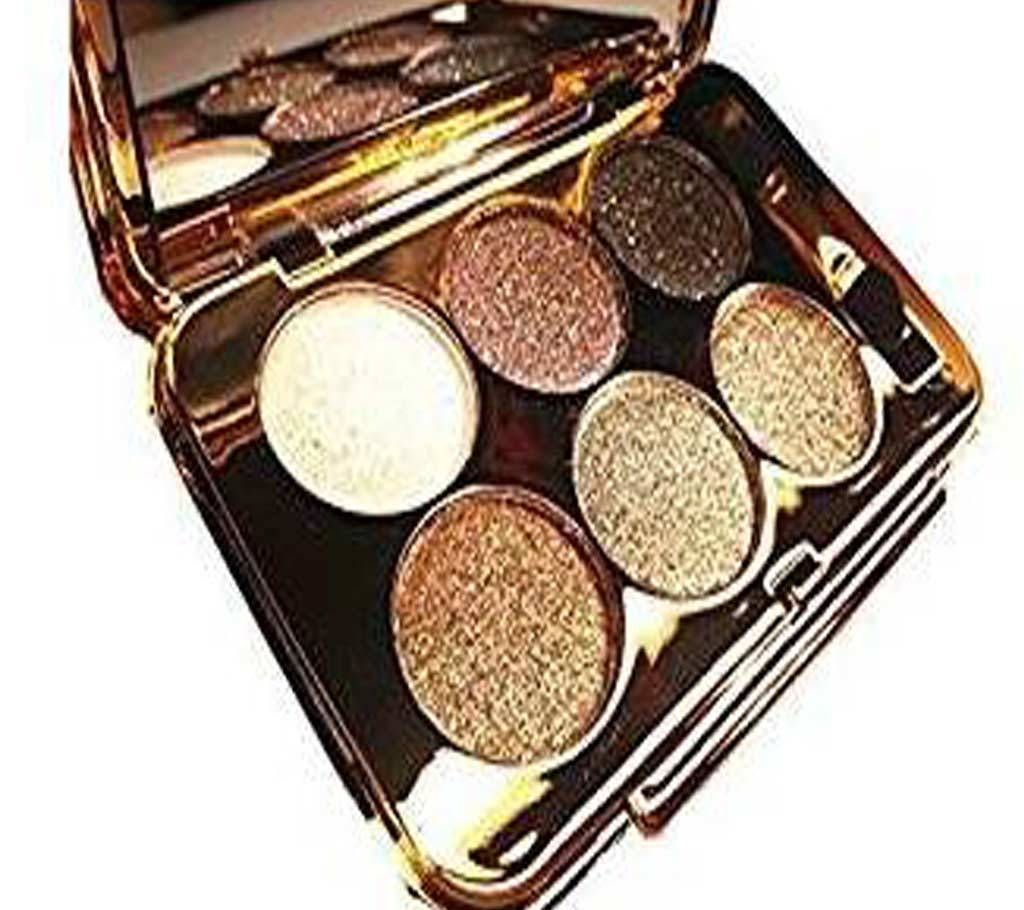 6 Colour Long Lasting Glitter Eyeshadow Palette