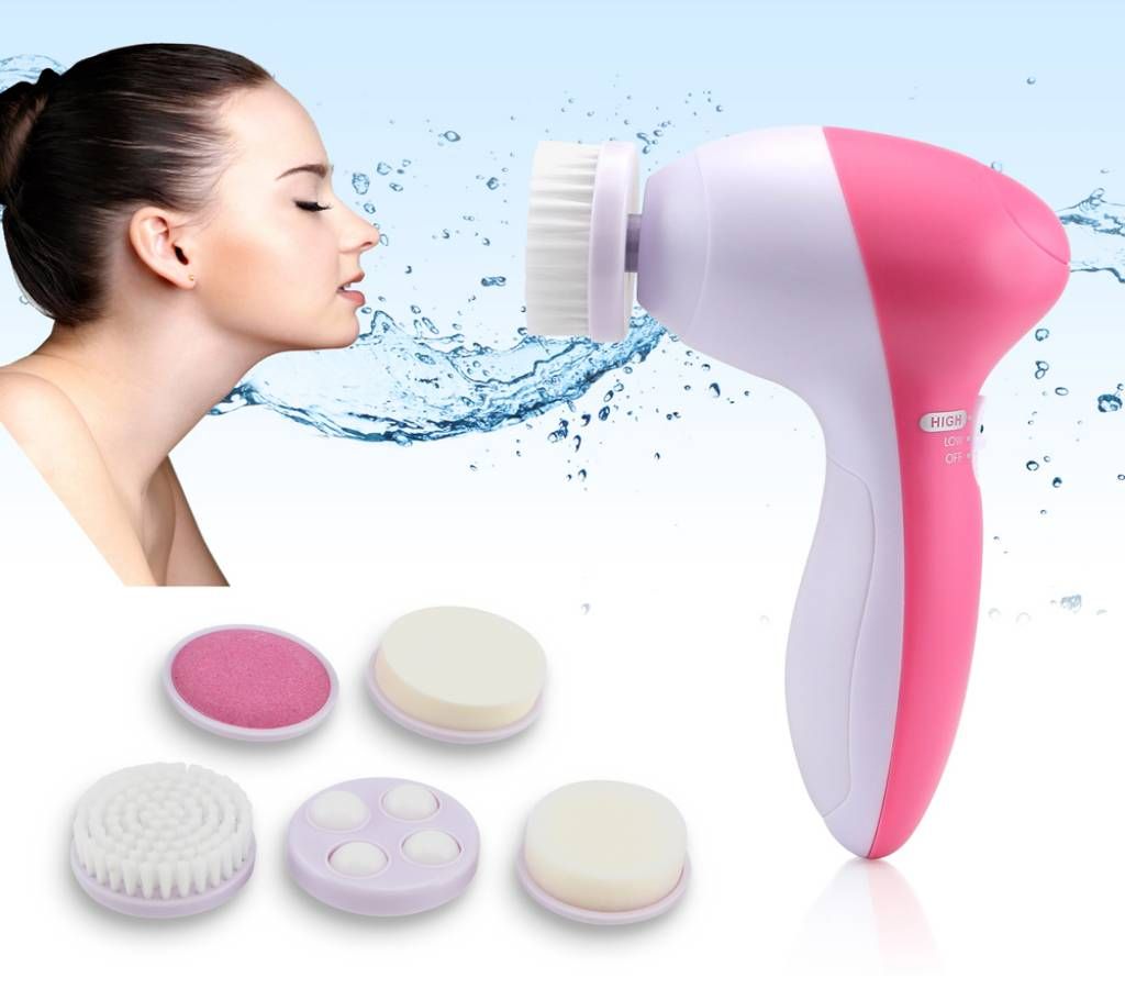 5-in-1 Electric Facial Cleansing Brush Set
