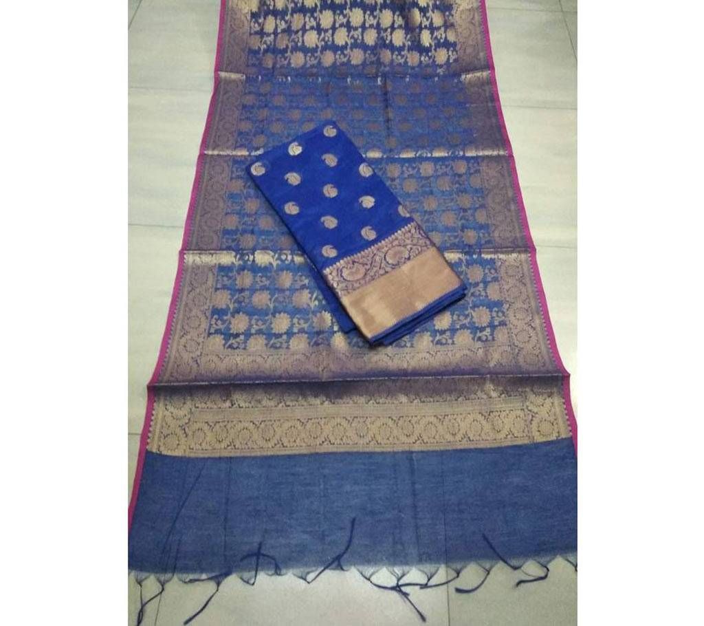 Indian Unstitched Katan Two Piece
