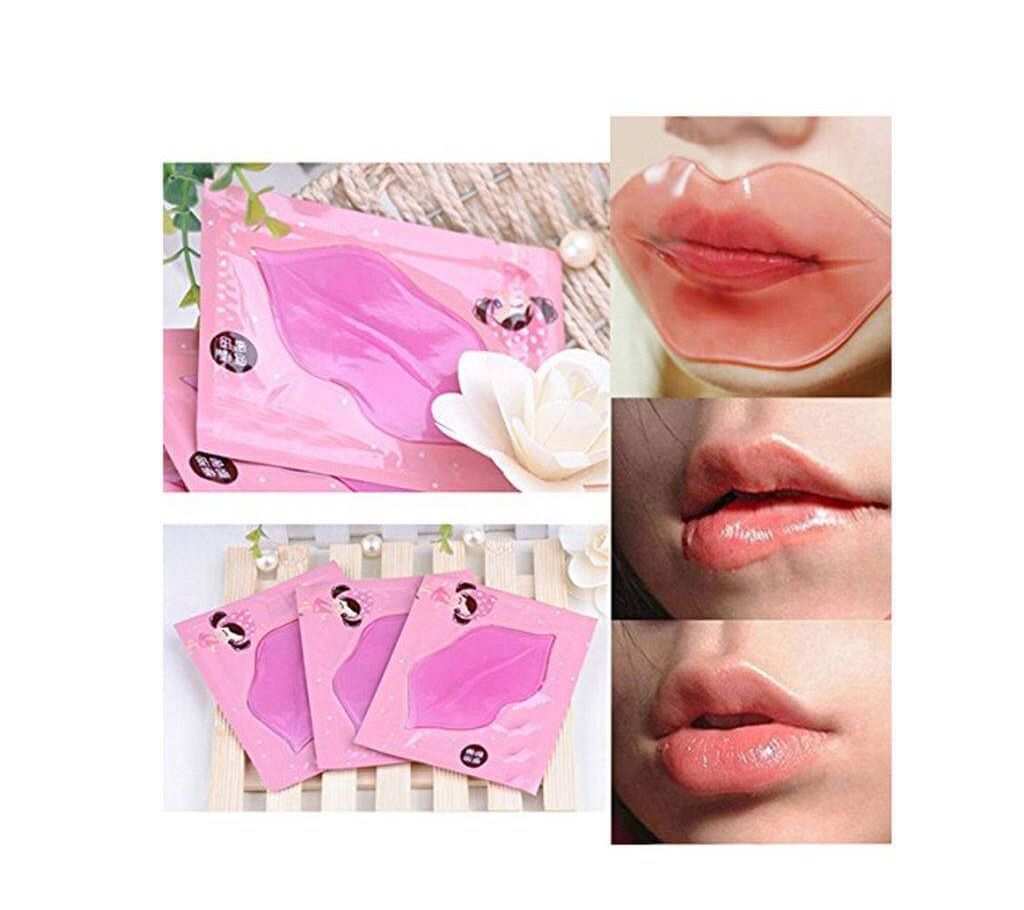 Crystal Collagen Lip Mask - 3 Pcs - Pink CHINA