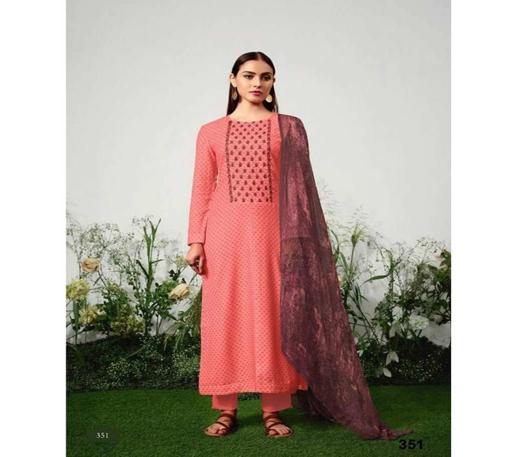 Itrana Harmony - 351 Unstitched Cotton Three-piece