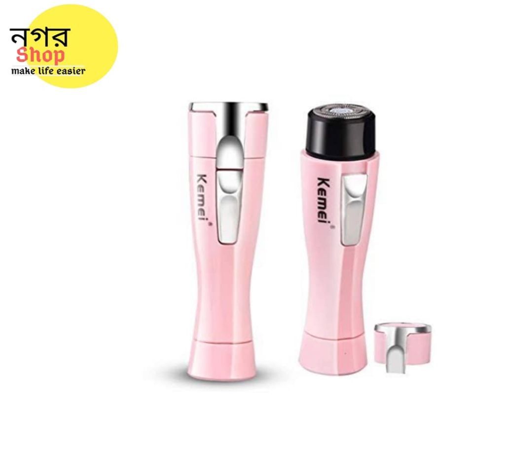 Kemei KM - 1012 Lady Mini Electric Shaver Hair Remover - Light Pink