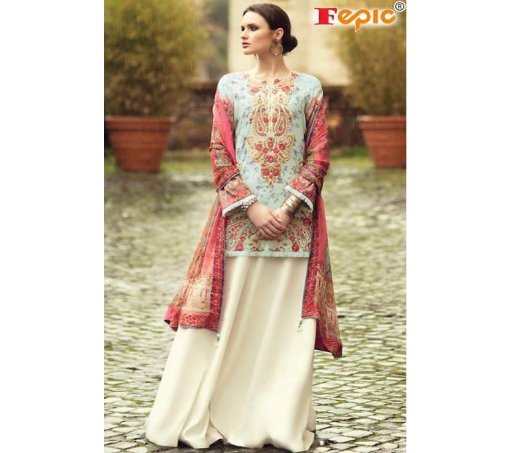 ROSEMEEN TEXTURE BY FEPIC Suits- 35004 Unstitched COTTON 3 pcs