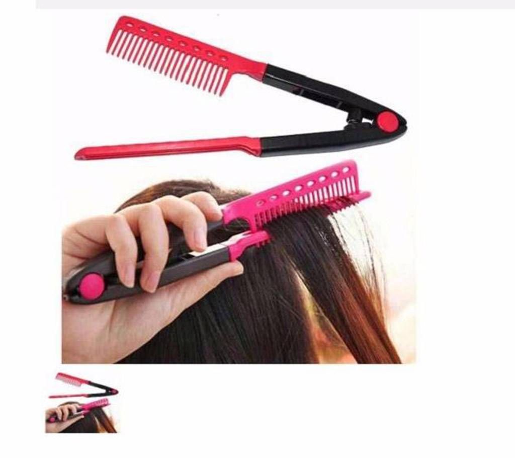 curling hair iron comb 