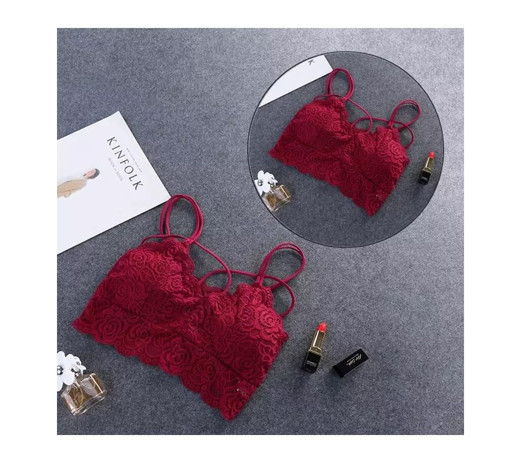 Women's Lace Bra Mesh Bralette Lingerie Seamless Unpadded Floral Bras Female Brassiere