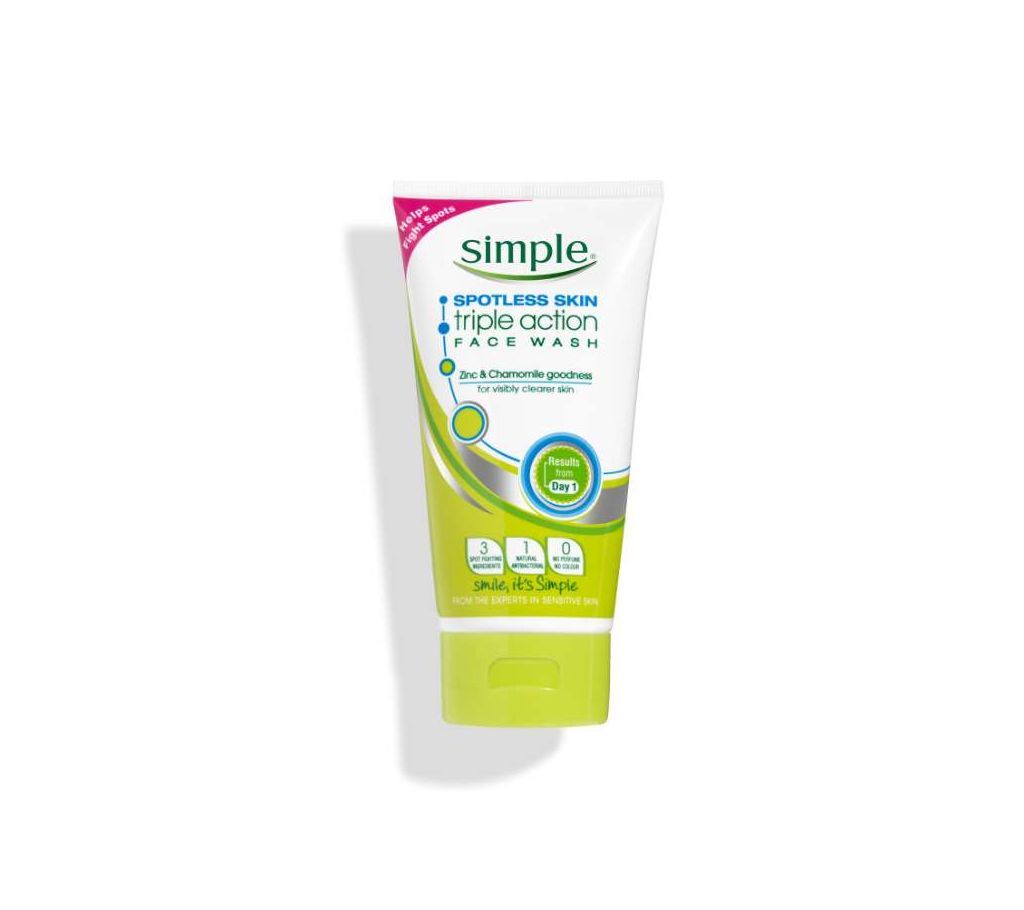 Simple Spotless Triple Action Facewash