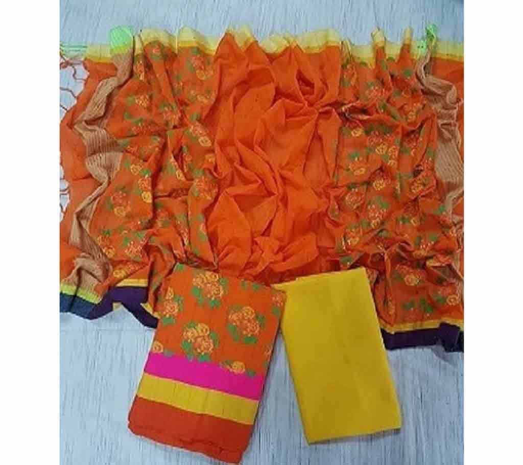 Handloom Tat Chomki Cotton Shalwar Kameez For women [3pcs]-6