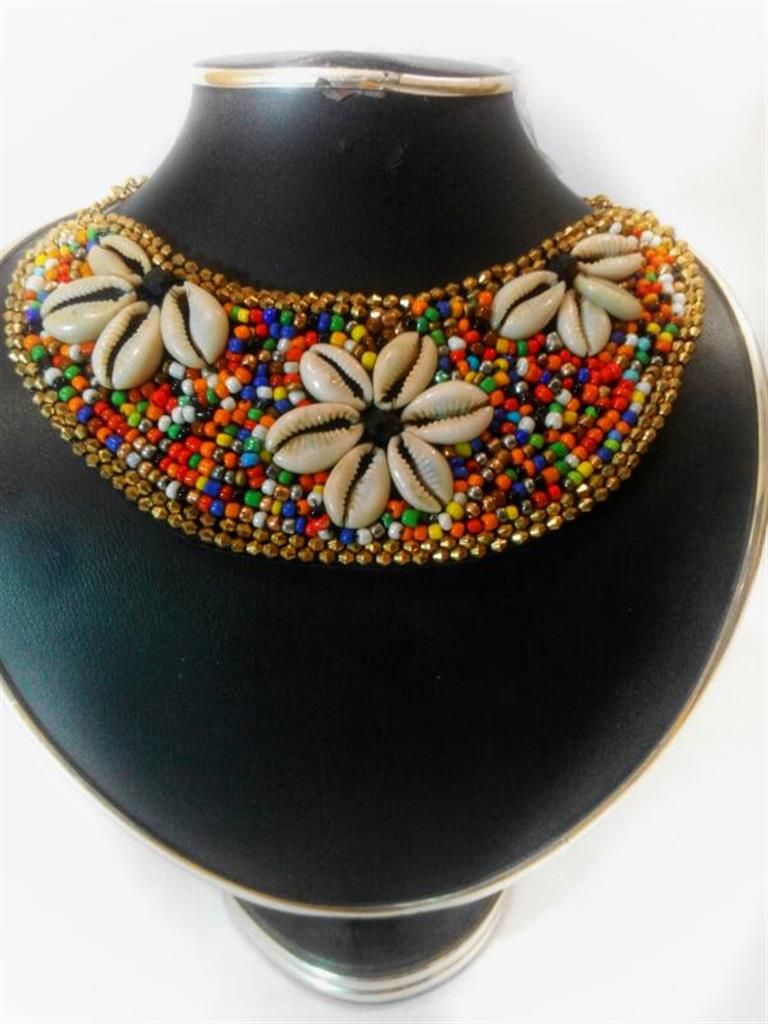 Antique Design Beads and Kori Setting Necklace