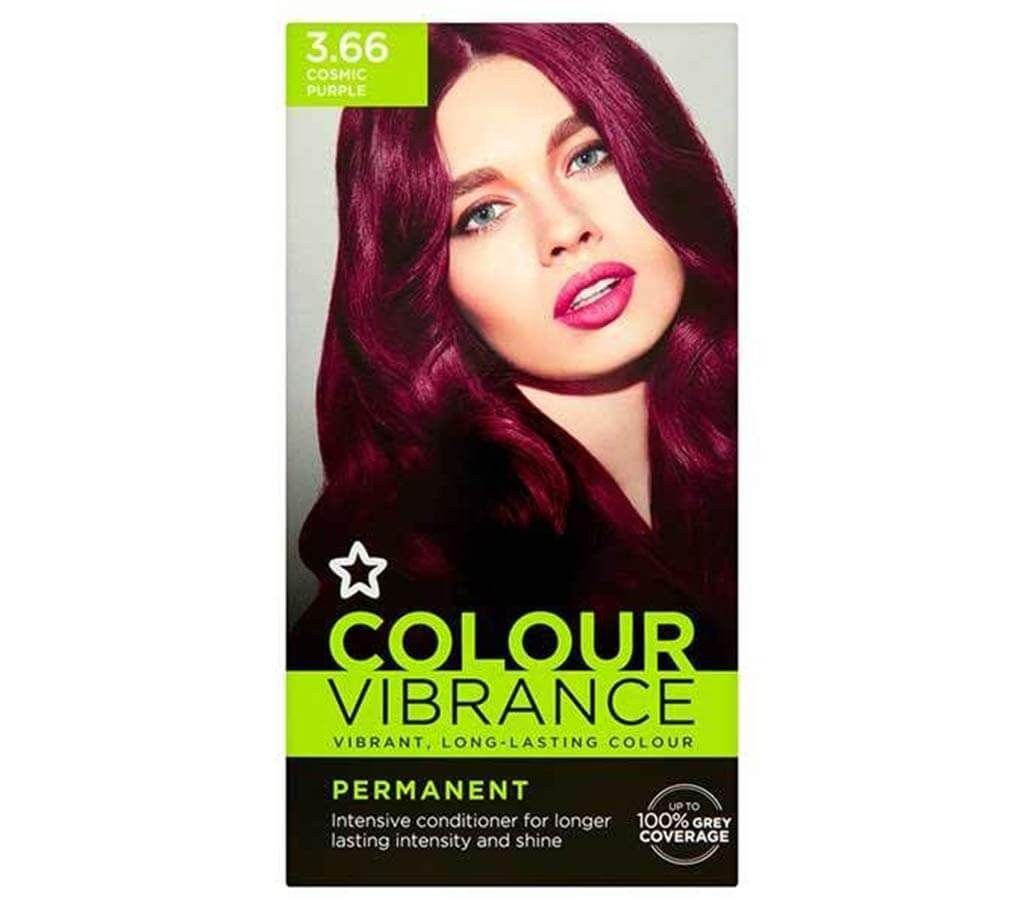 Superdrug Vibrance Cosmic Purple 3.66 Hair Color  