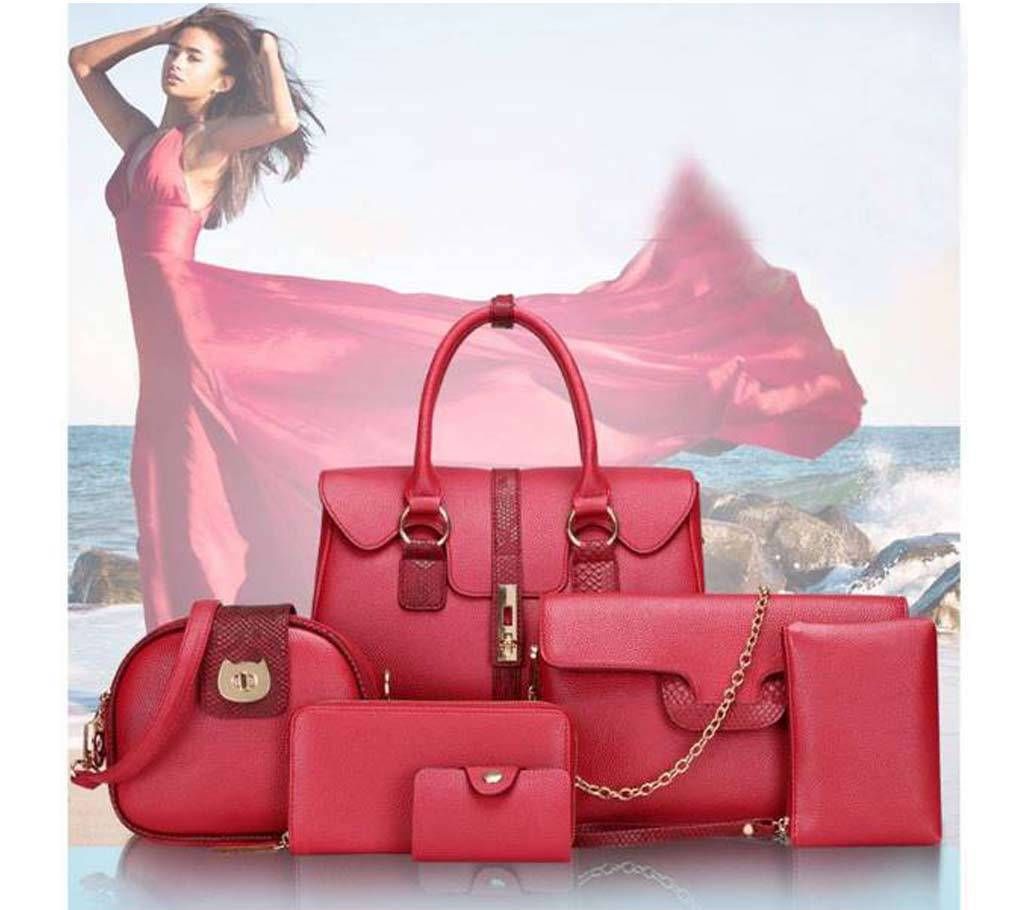 Fashionable 6 in 1 Ladies Bag