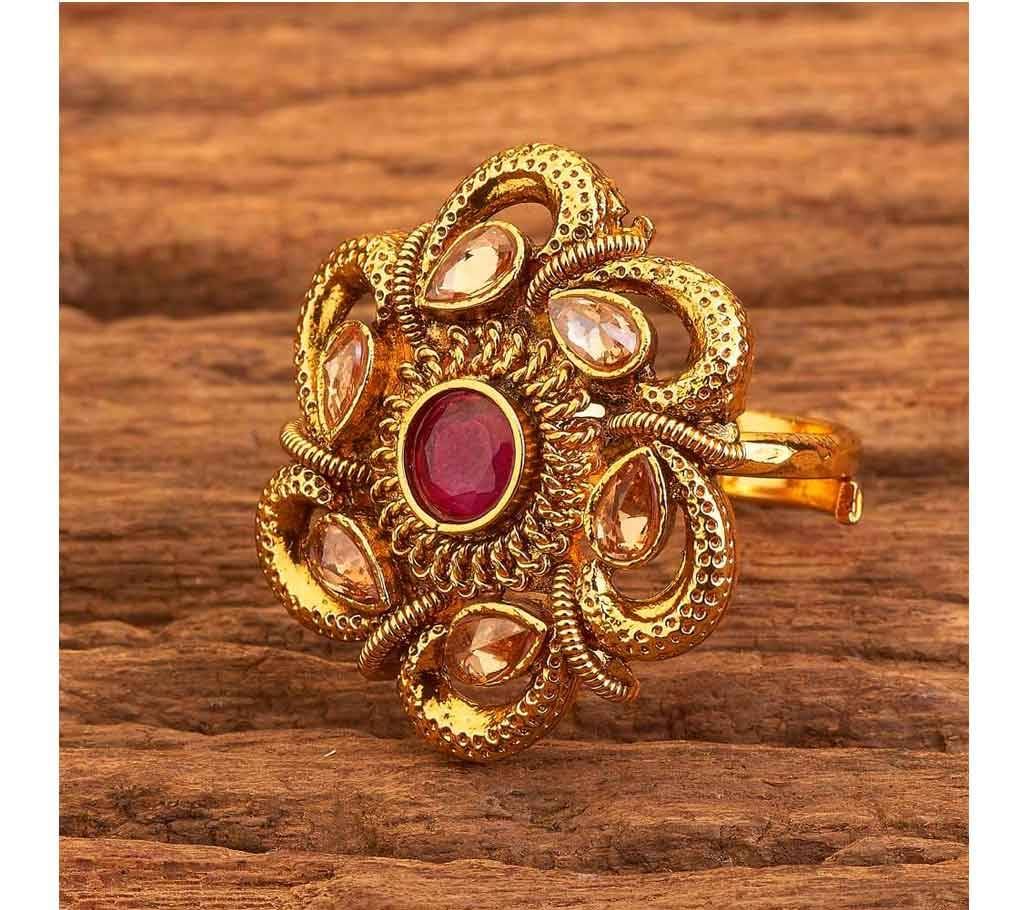 ANTIQUE CLASSIC RINGS WITH GOLD PLATING 17636 (by Pink Point - KJ17636)