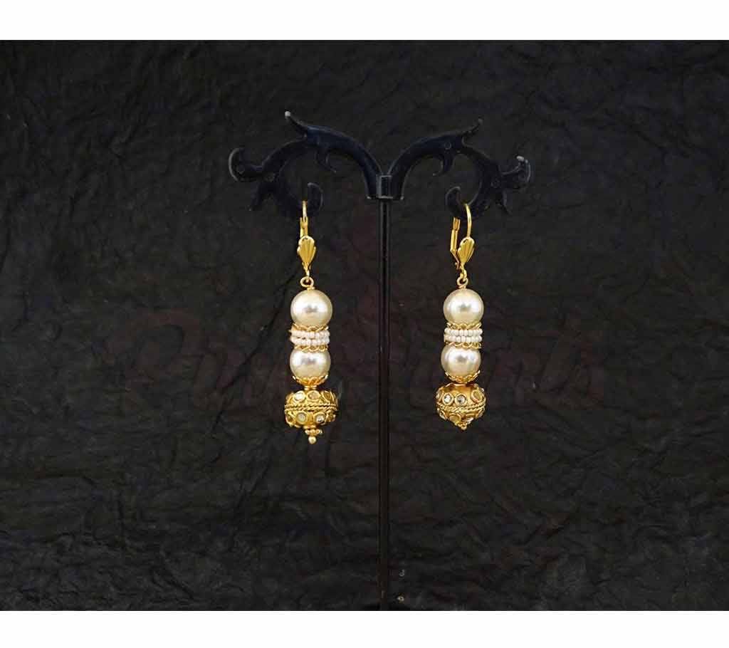 Double Moti Style Antique Earrings (by Pink Point - ER-5468-20)