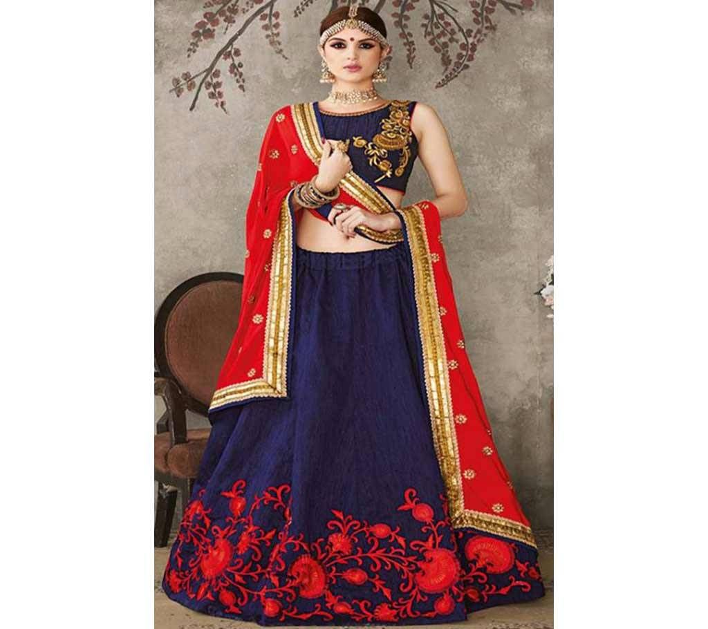 Semi stitched Georgette Lehenga with Embroidery work (Copy)