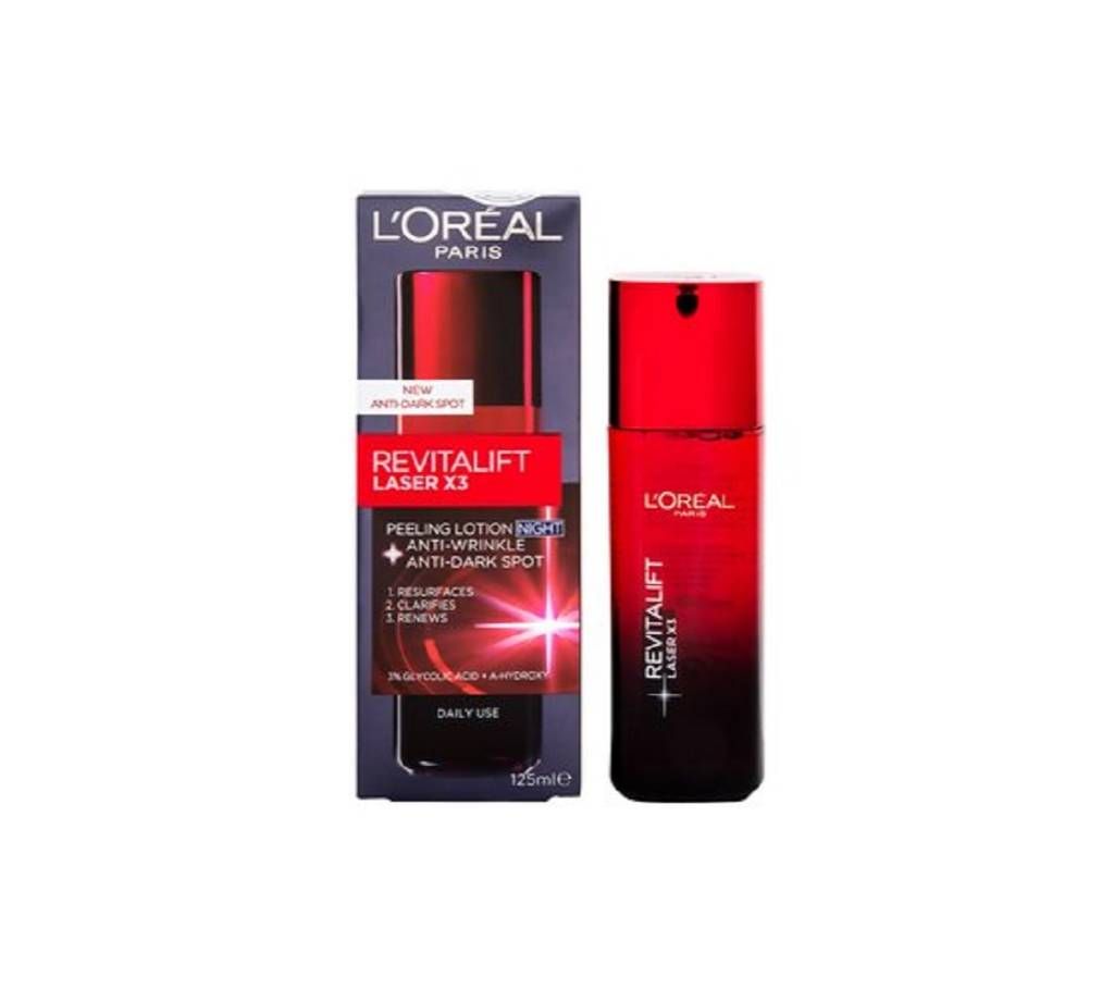L'Oréal Revitalift Laser X3 Night Peeling Lotion 125Ml Italy 
