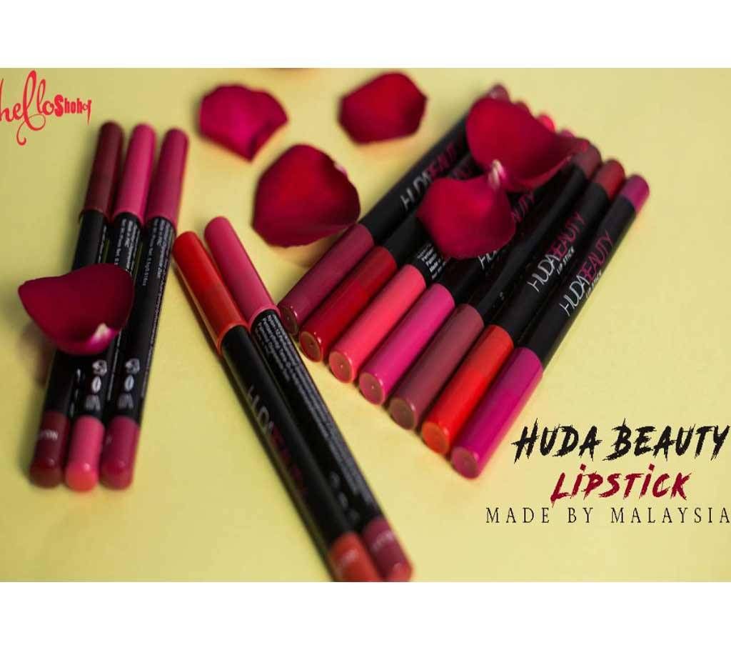 Huda Beauty pencil Lipistick 12 Pcs Box PRC 