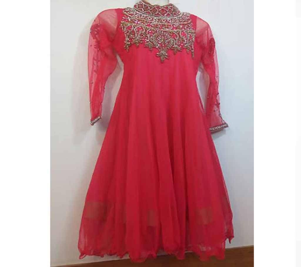 Stitched  Georgette  Party Dress 