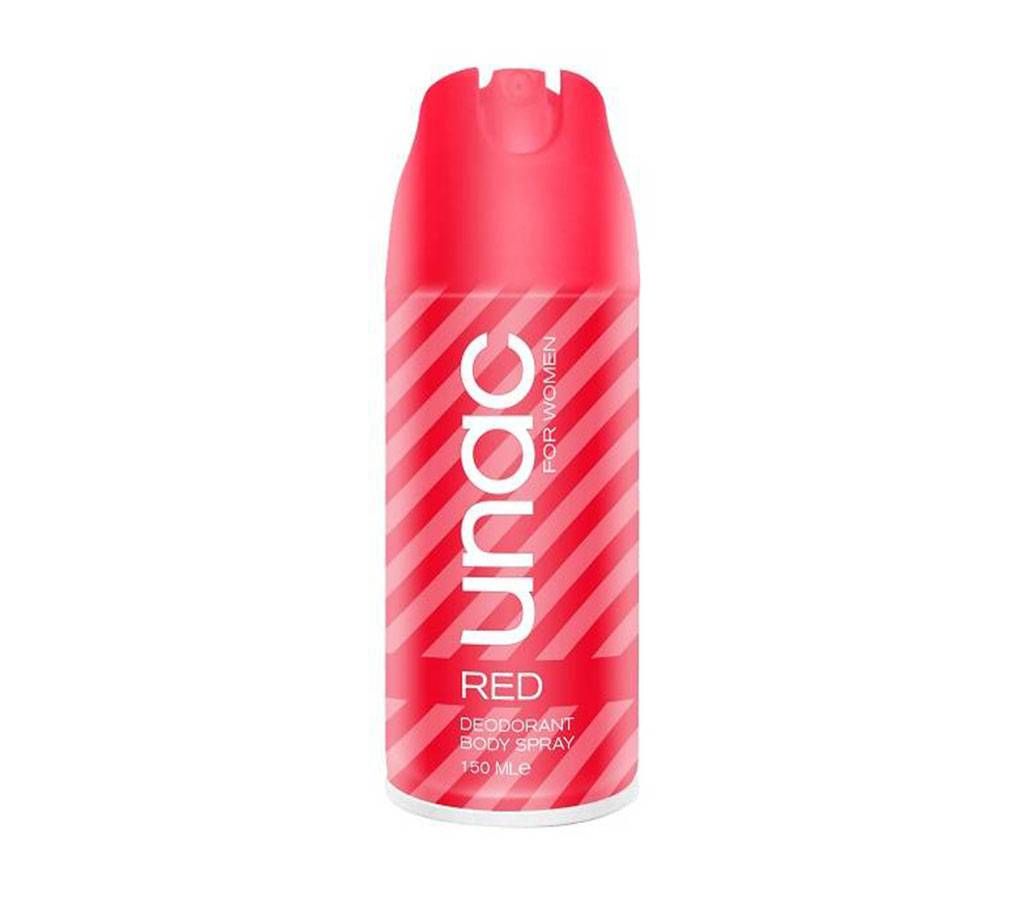 UNAC RED Deodorant Body Spray - 150ml Turkey