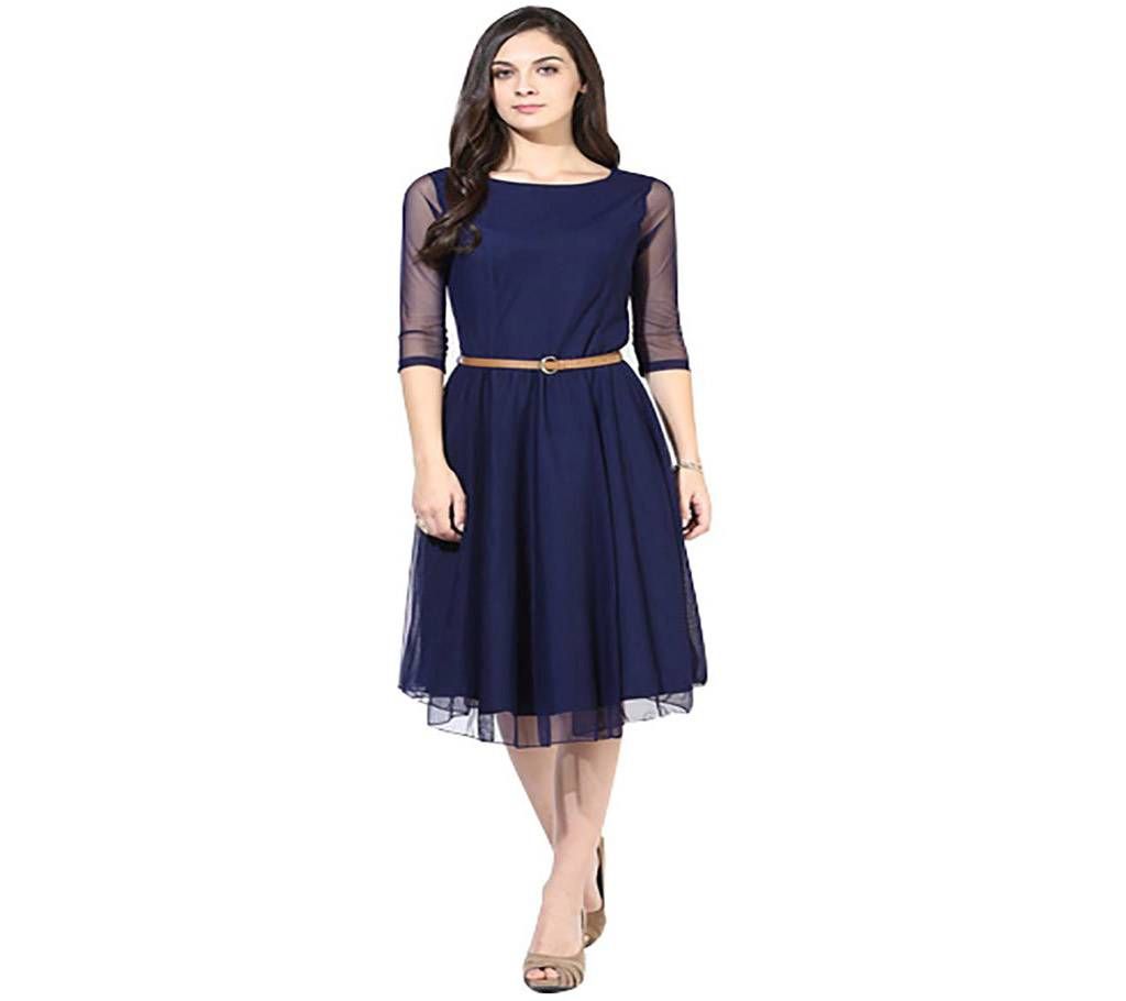 Moonlight midi navy blue Blake Net Western Wear Kurti