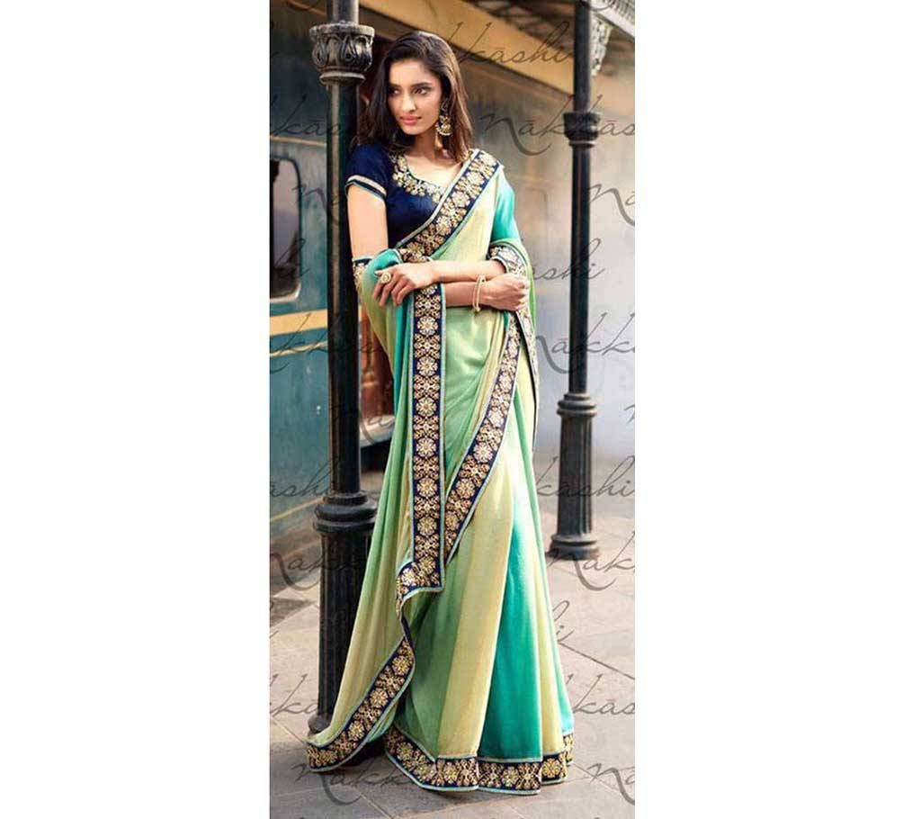 Nakshi Georgette with hand work Indian sharee 