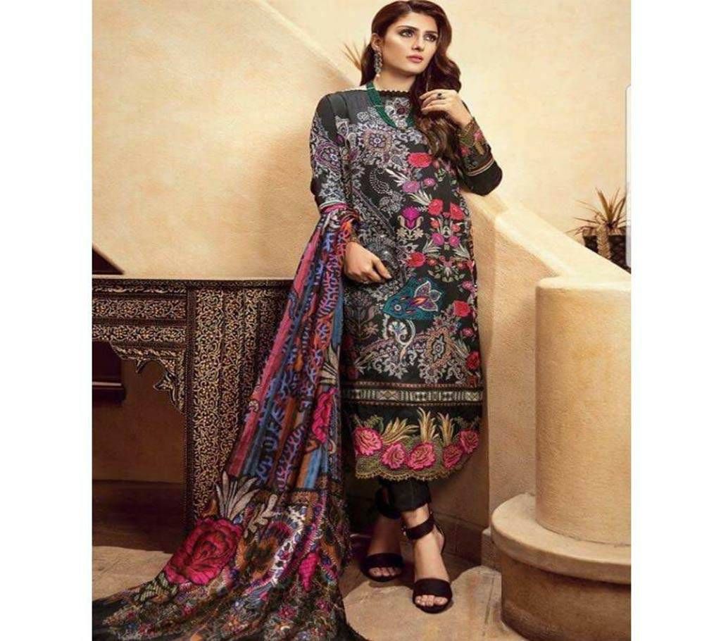 un stitched ladies silk suit 
