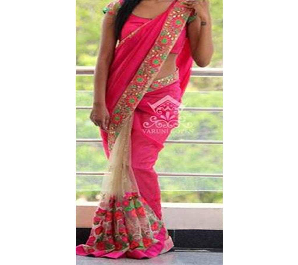 Indian weightless Georgette Embroidery Saree For women