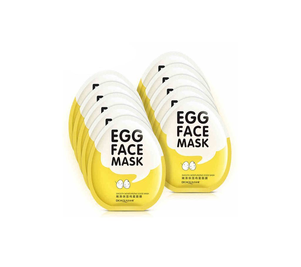 BIOAQUA egg face mask 5 pcs pack