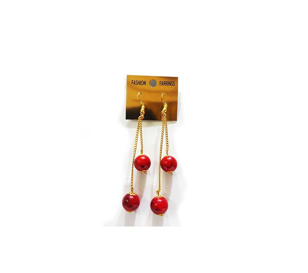 Red Pearl Earring