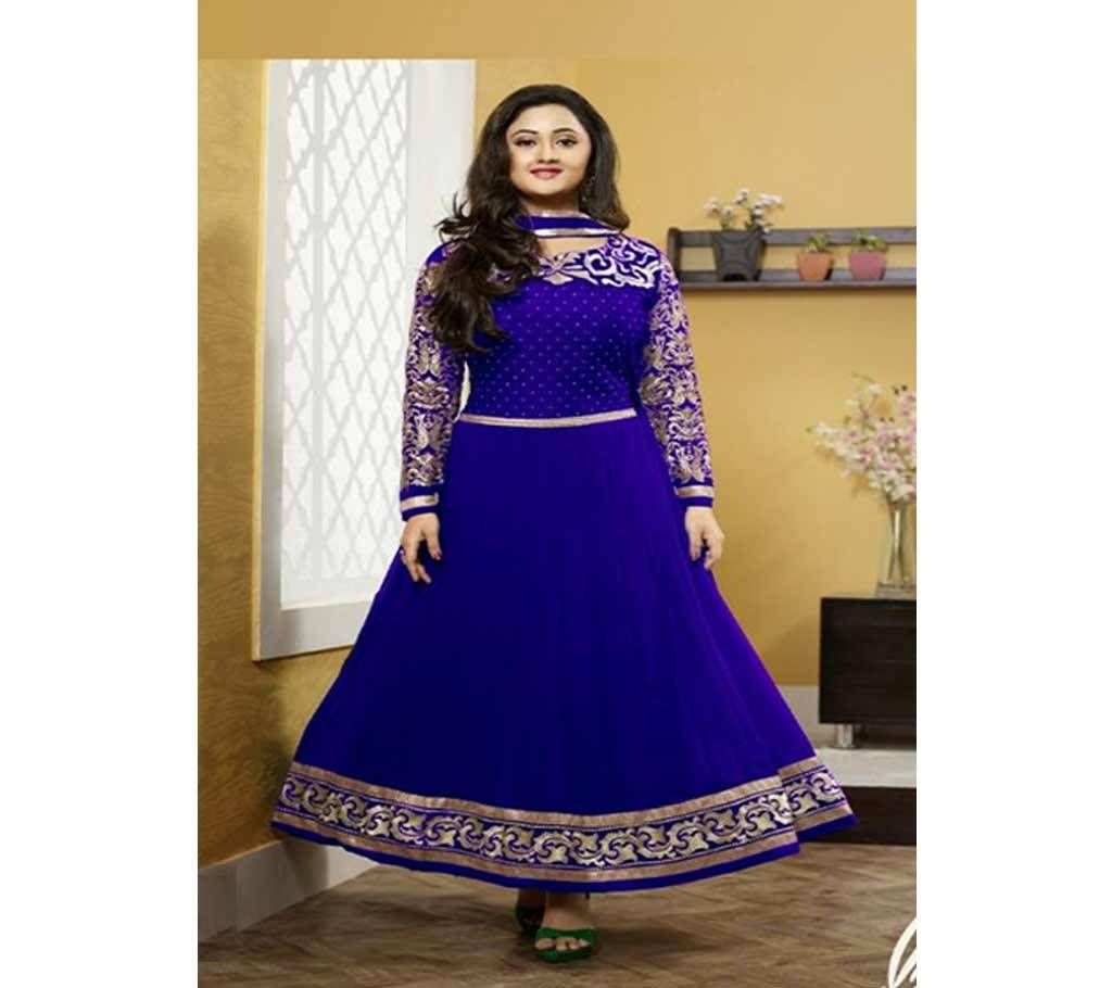 Unstitched block printed Rajdhani voyel cotton Salwar Kameez seblock-293