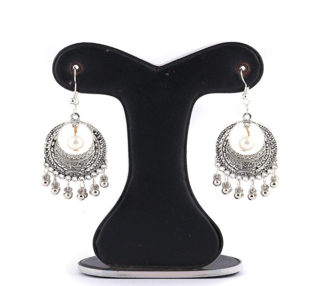 Silver Color Kasmiri Jhumka