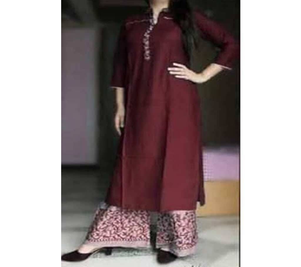 Embroidery Cotton three piece