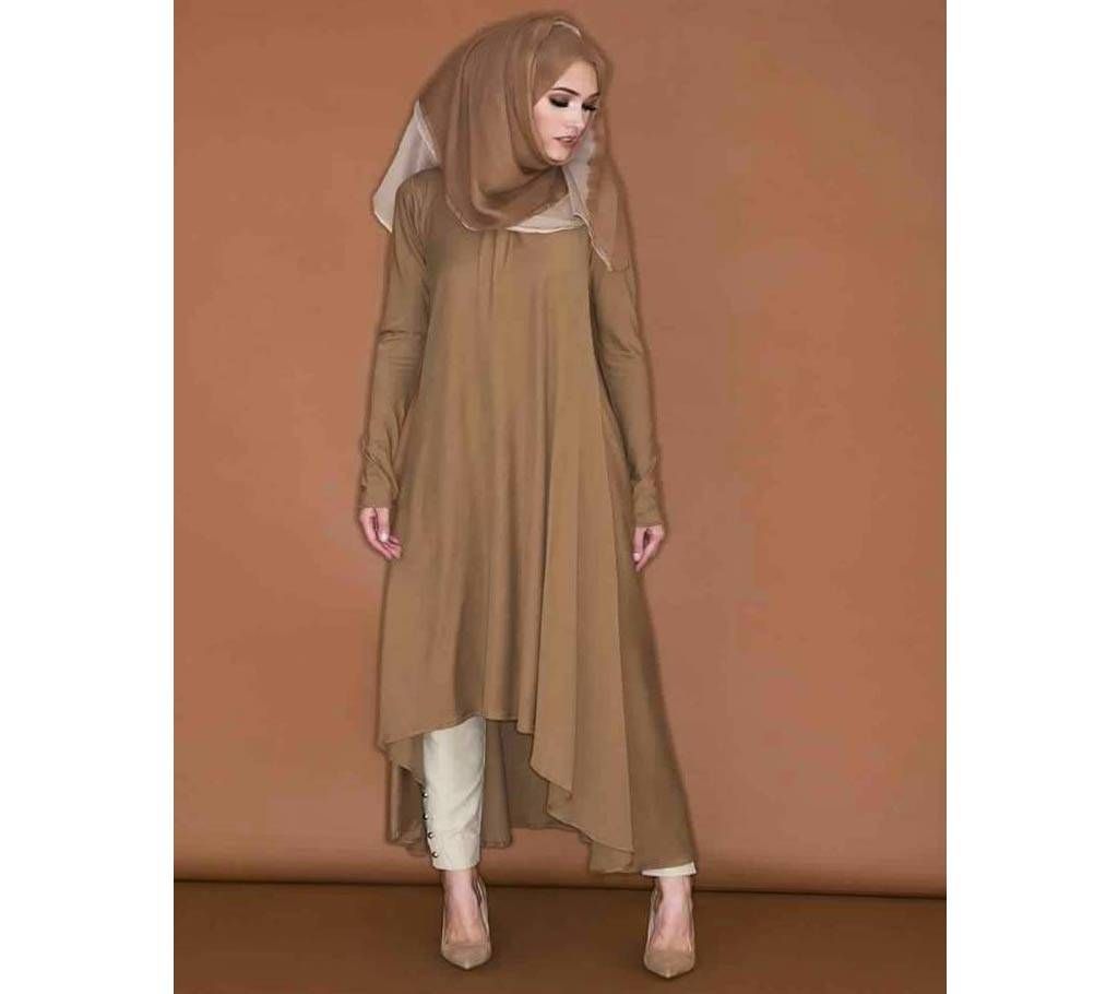 Coffee  China Linen  Borka For Woman
