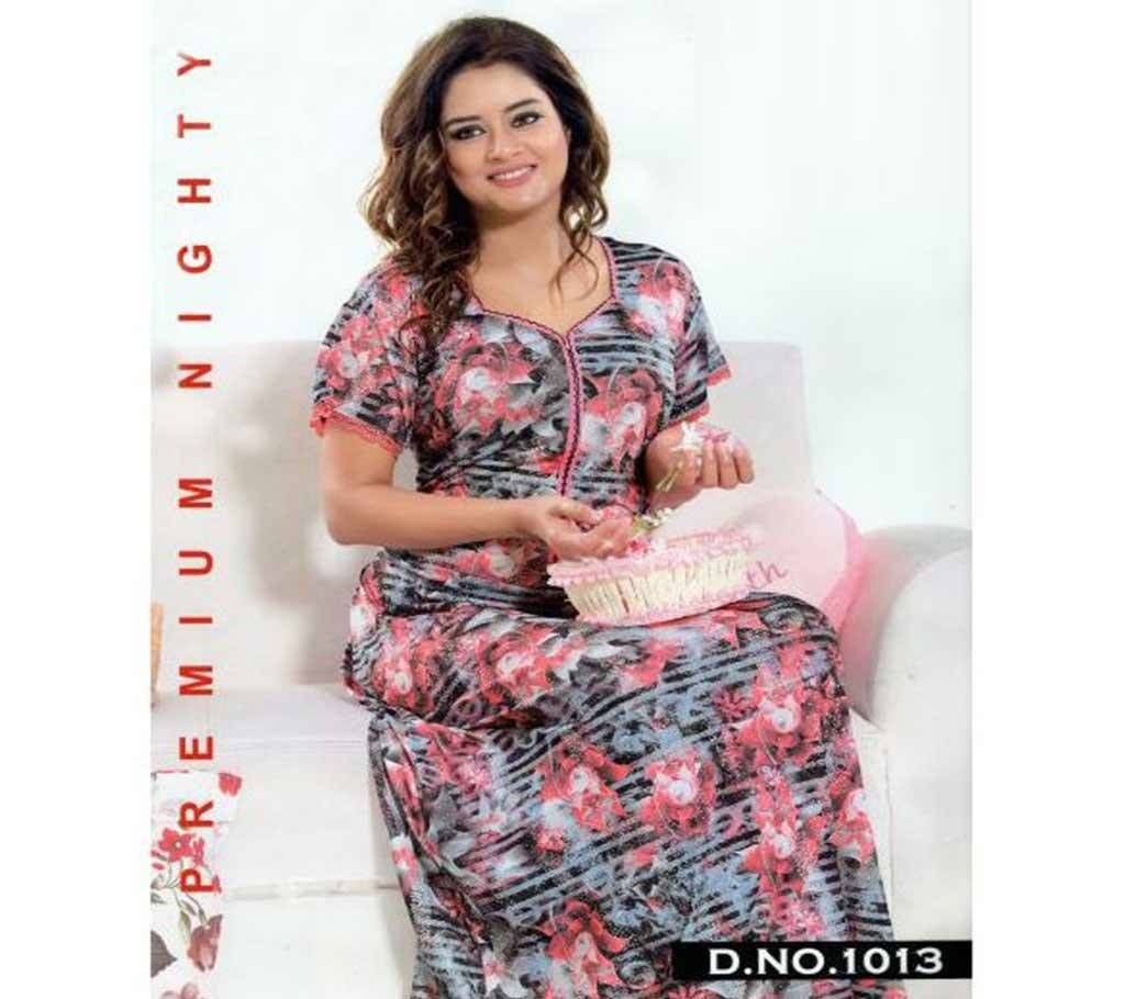 Fashionable One Part Night Dress-1013