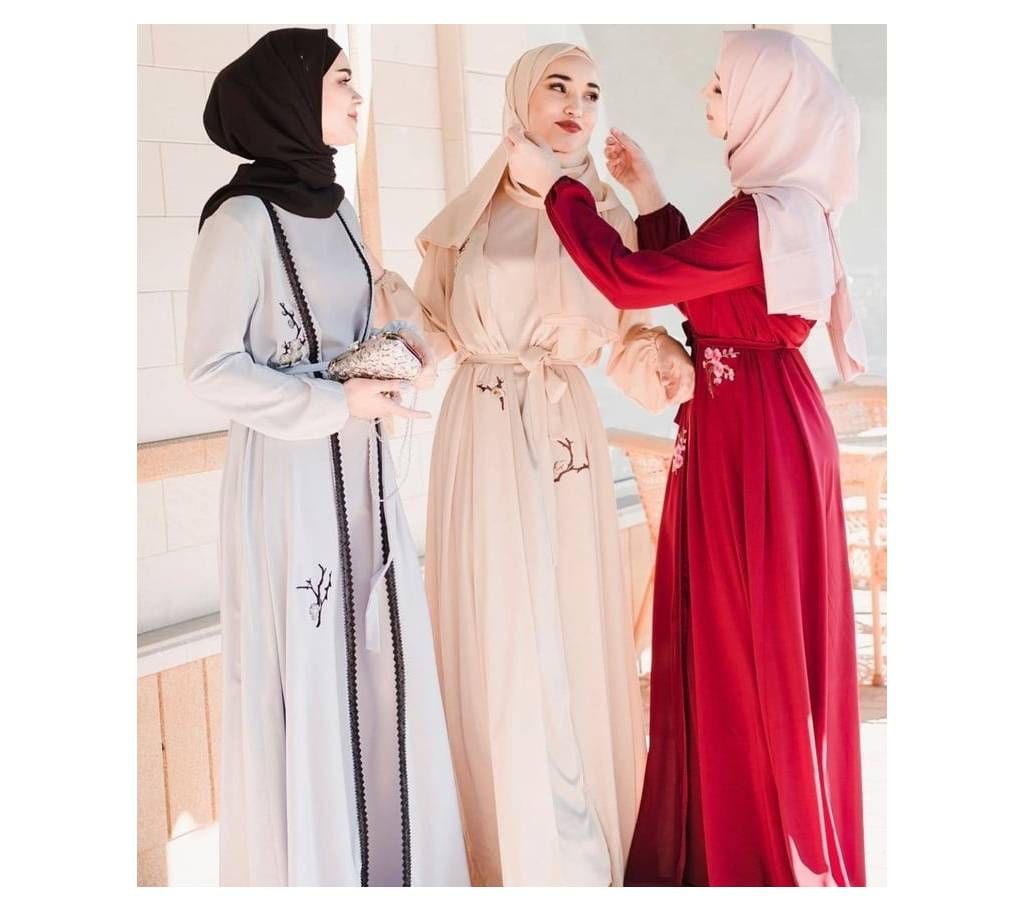 Maroon & Off White  Alex  Borka For Woman
