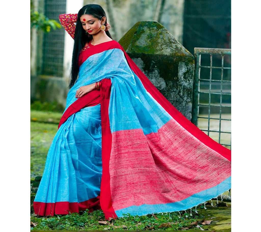 Cotton andi  Sharee For Women With Blouse Piece 