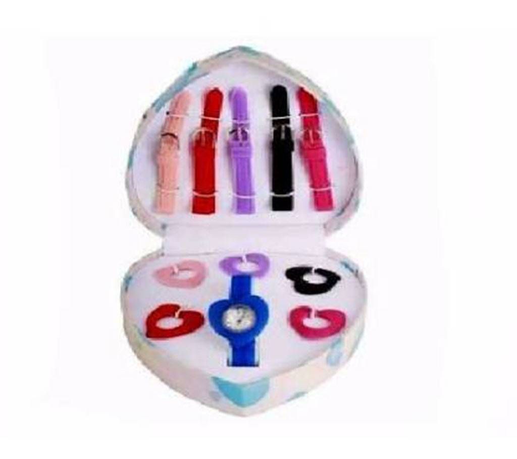 6 in 1 changeable ladies watch 