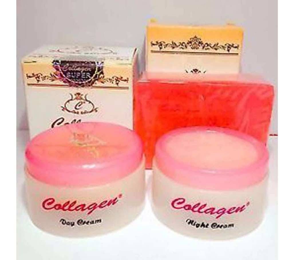 Collagen Plus day and night cream beauty soap 