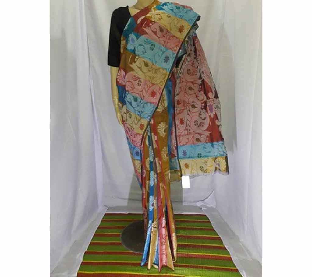 Reshom silk mixed cotton sharee