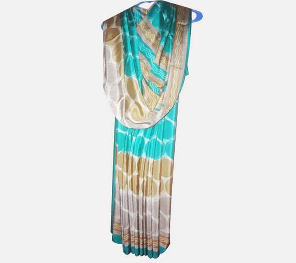 Original Indian Sushma Sky Crape Sharee
