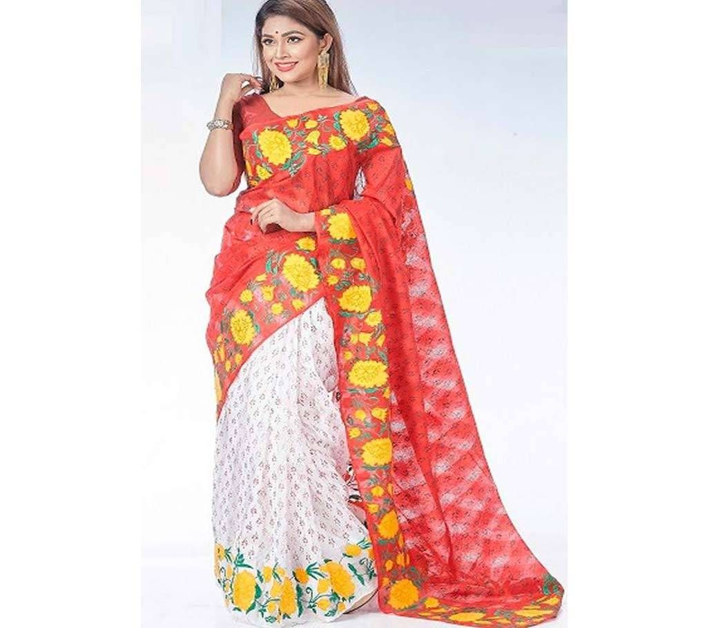 Silk applique saree DS-189