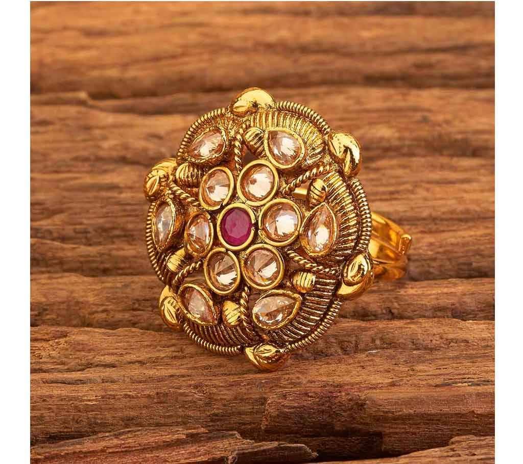 ANTIQUE CLASSIC RINGS WITH GOLD PLATING 17638 (by Pink Point - KJ17638)