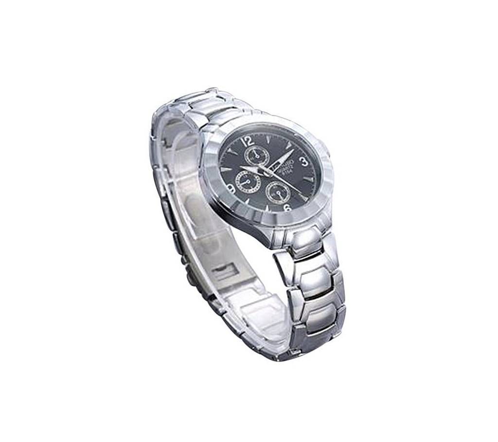 LONGBO Black & Silver Wrist Watch For Women